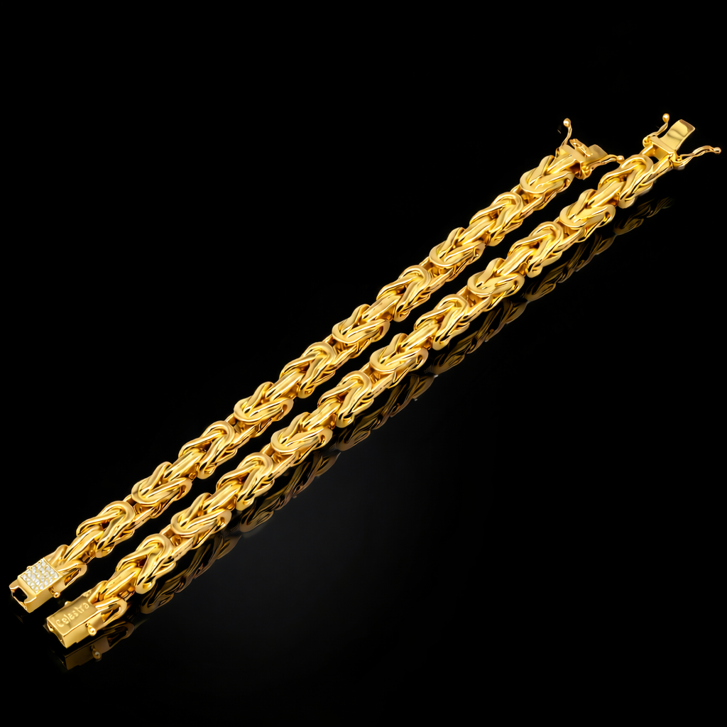 GRAND KEJSAR ARMBAND - GULD (8MM)