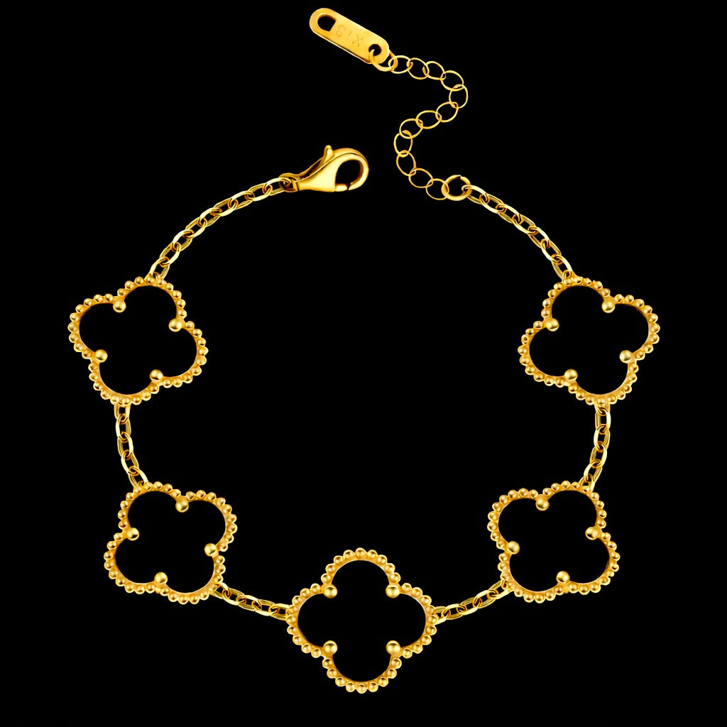 CLOVÉ ARMBAND – GULD/SVART