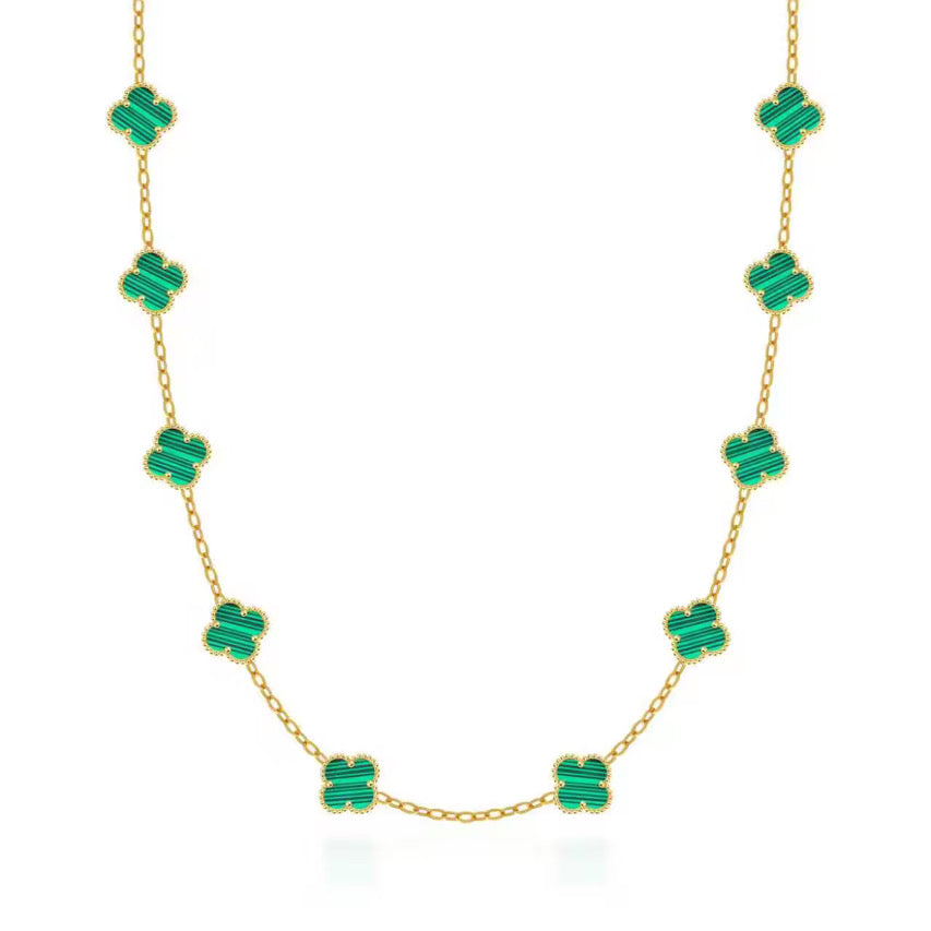 CLOVÉ HALSBAND V2 – GULD/GRÖN