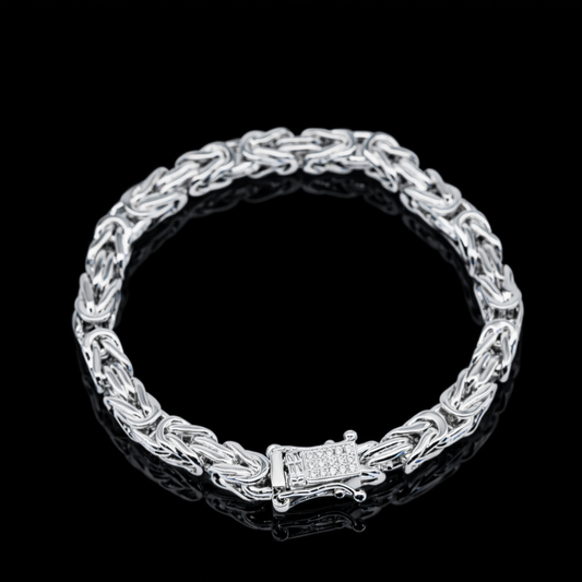 GRAND KEJSAR ARMBAND - SILVER (8MM)