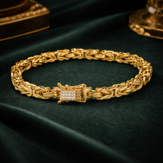 KEJSAR ARMBAND - GULD (6mm)