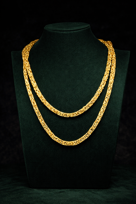 GRAND KEJSAR HALSBAND - GULD (8MM)