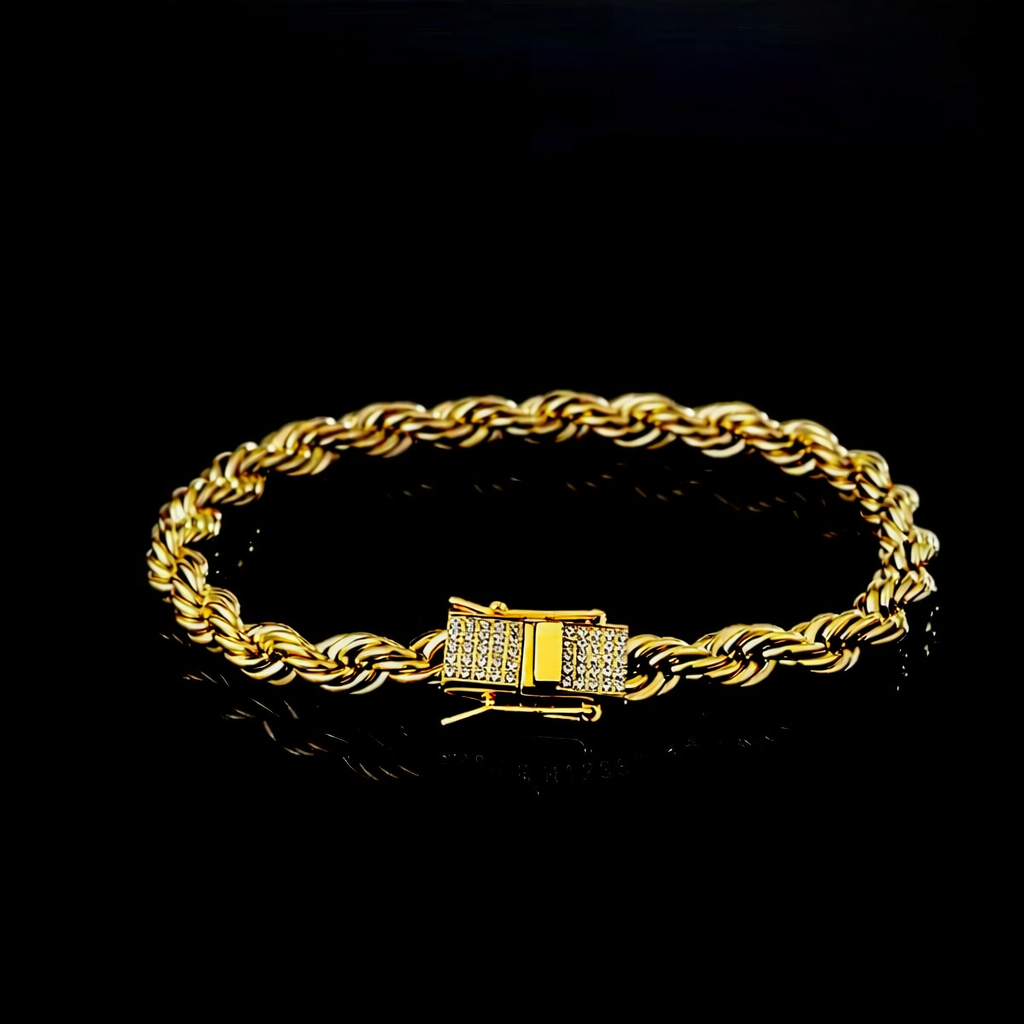 GRAND ARMBAND CORDELL - GULD (6MM)