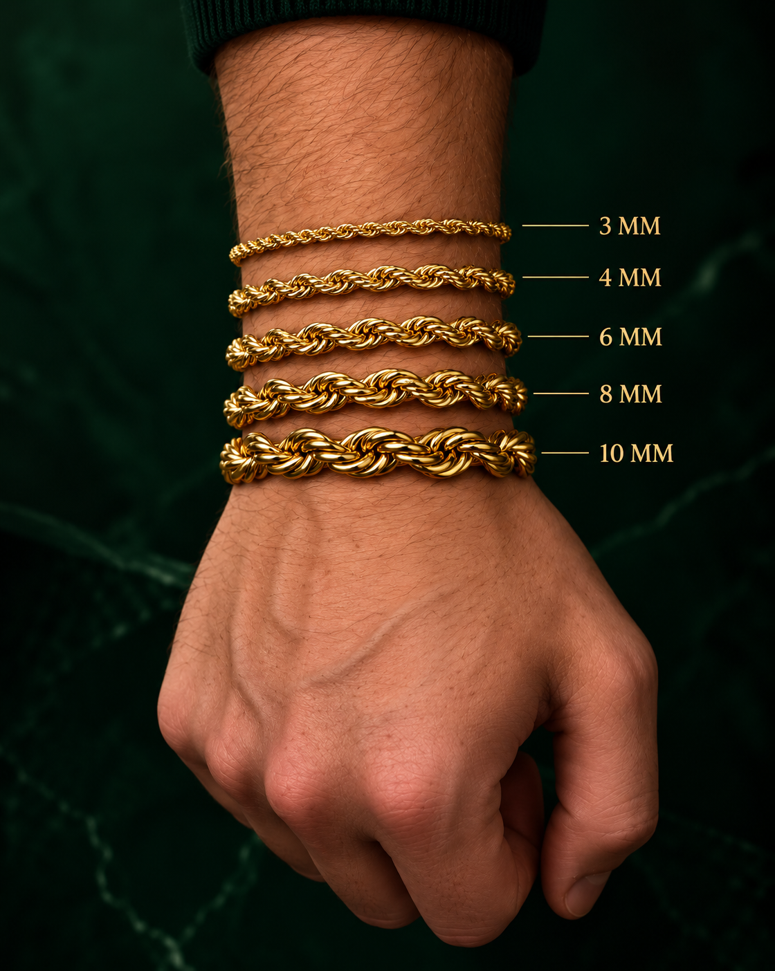 CORDELL HALSBAND - GULD (10mm)