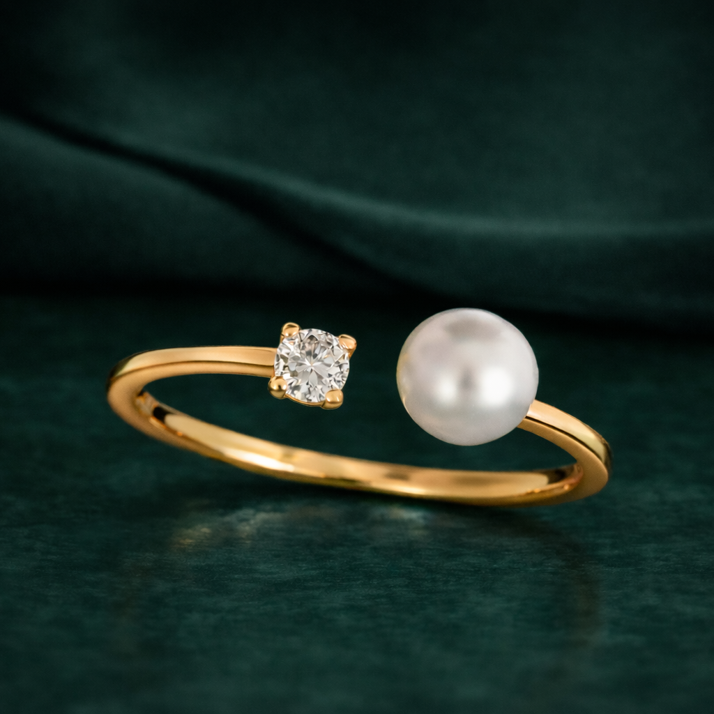 RING CHANELLE MED MOISSANITE DIAMANT S925 - GULD