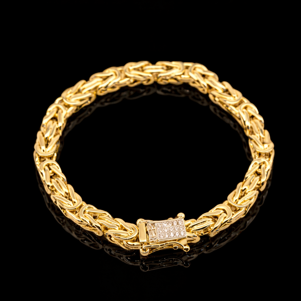 GRAND KEJSAR ARMBAND - GULD (8MM)