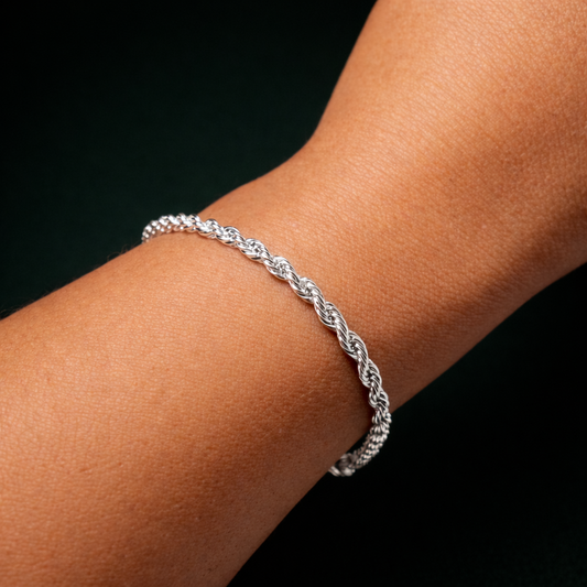 CORDELL ARMBAND. - SILVER (4mm)
