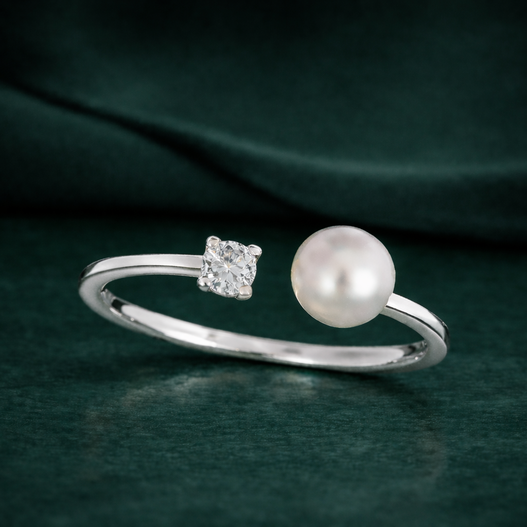 RING CHANELLE MED MOISSANITE DIAMANT S925 - SILVER