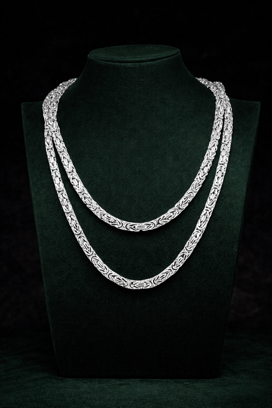 GRAND KEJSAR HALSBAND - SILVER (8MM)