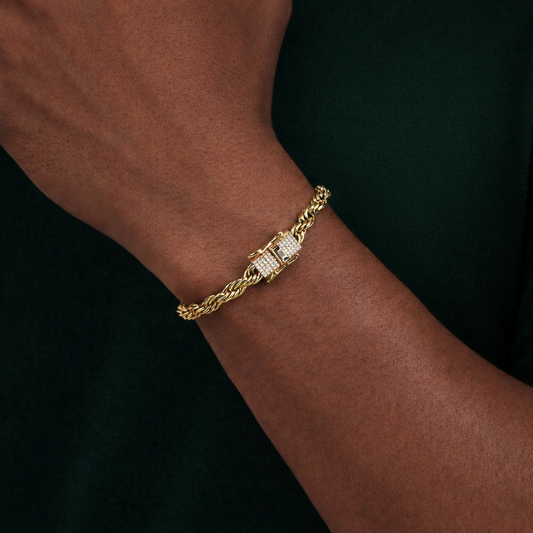 GRAND ARMBAND CORDELL - GULD (6MM)