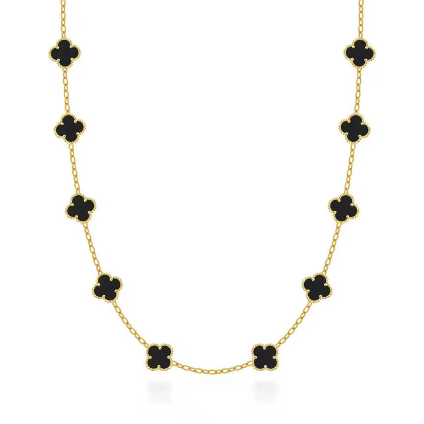 CLOVÉ HALSBAND V2 – GULD/SVART