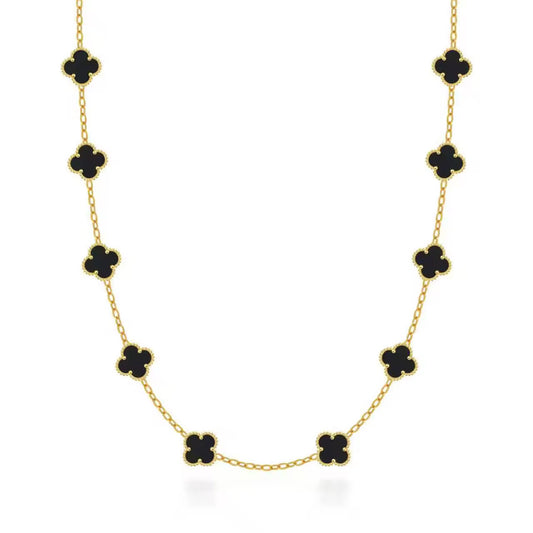 CLOVÉ HALSBAND V2 – GULD/SVART